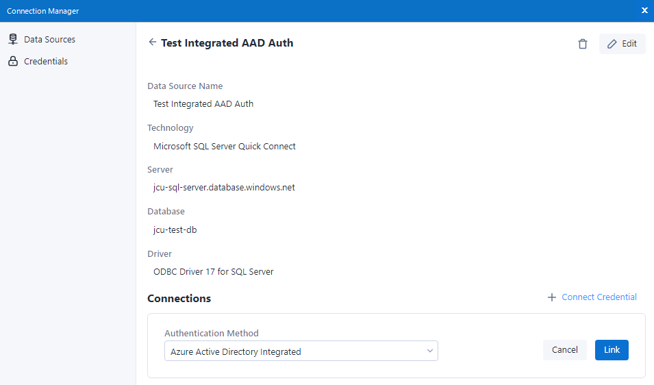 Connect Credentials