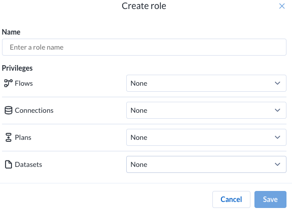 Create Role Dialog